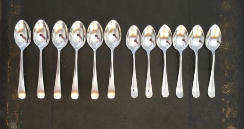 6 Silver Teaspoons & 6 Silver Egg Spoons