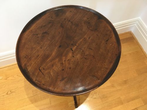 GEORGIAN MAHOGANY TILT TOP TABLE - ADDITIONAL PHOTO 3