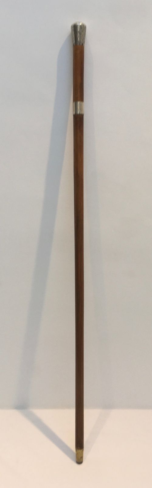 fig 1. Sword Stick Silver Knop & Collar London 1891