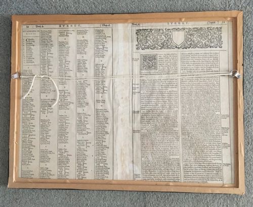 JOHN SPEED MAP OF SURREY 1610 - ADDITIONAL PHOTO 8