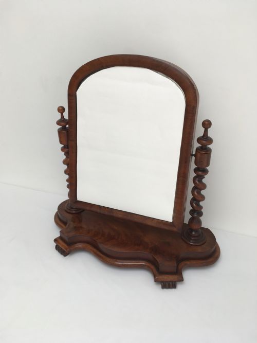 MAHOGANY DRESSING TABLE MIRROR - ADDITIONAL PHOTO 4