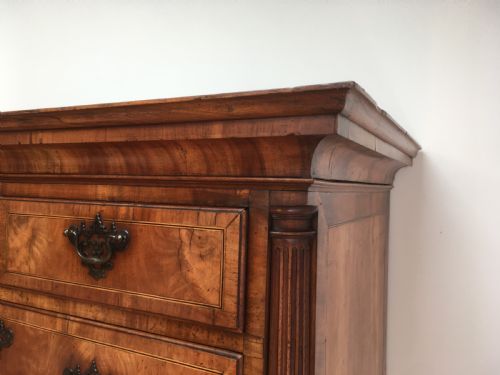 GEORGE II WALNUT TALLBOY CHEST ON CHEST - ADDITIONAL PHOTO 6