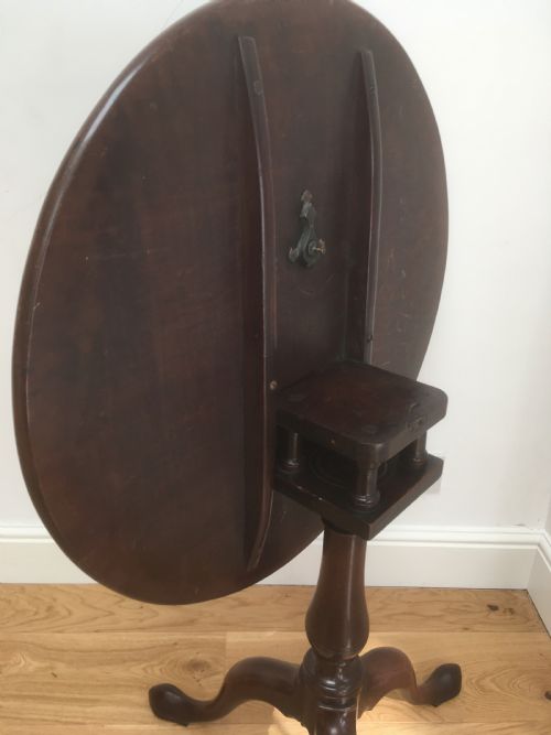 GEORGIAN MAHOGANY TILT TOP TABLE - ADDITIONAL PHOTO 10