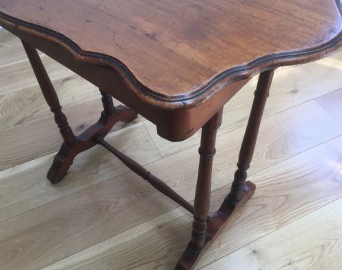VICTORIAN MAHOGANY SIDE TABLE WITH DRAWER - ADDITIONAL PHOTO 7