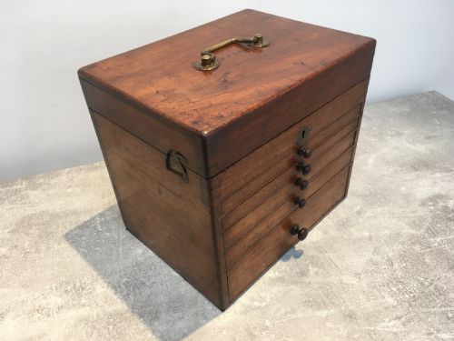 MAHOGANY INSTRUMENT CASE FOR A VICTORIAN DENTIST - ADDITIONAL PHOTO 5