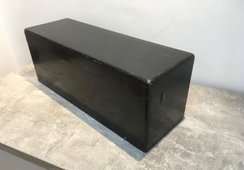 Teak Painted Toolbox for the Running Board of a Vintage Car