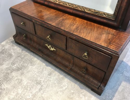 18TH CENTURY WALNUT TOILET MIRROR - ADDITIONAL PHOTO 3