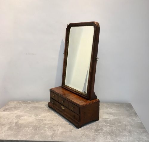 18TH CENTURY WALNUT TOILET MIRROR - ADDITIONAL PHOTO 7