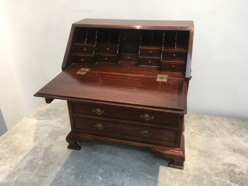 MINIATURE MAHOGANY FALL FRONT DESK - ADDITIONAL PHOTO 8