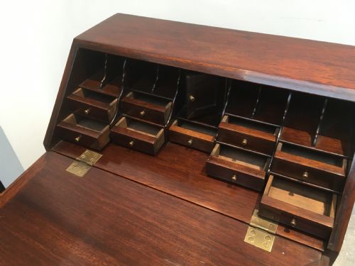 MINIATURE MAHOGANY FALL FRONT DESK - ADDITIONAL PHOTO 9