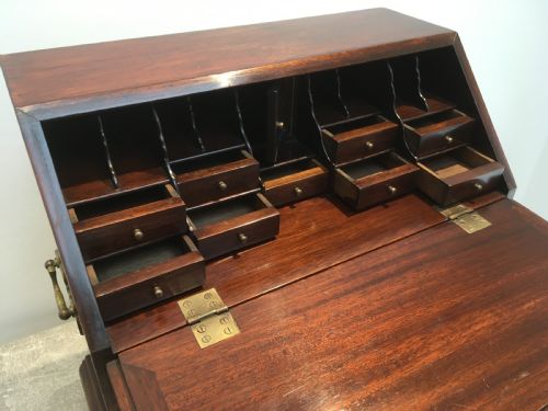 MINIATURE MAHOGANY FALL FRONT DESK - ADDITIONAL PHOTO 10
