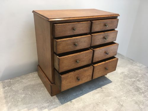 19TH CENTURY OAK COLLECTORS CHEST - ADDITIONAL PHOTO 4