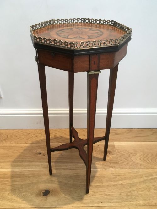 Inlaid Marquetry Urn Stand