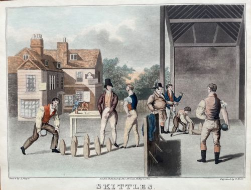 FRAMED SPORTING PRINT SKITTLES - ADDITIONAL PHOTO 1