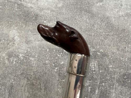 DOGS HEAD SWORD STICK ENGRAVED FOR J POLLARD - ADDITIONAL PHOTO 8