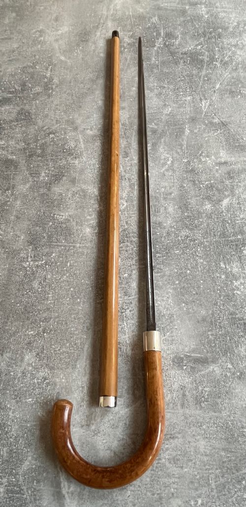 Sword Stick with Silver Mounts and Wilkinson Sword Blade