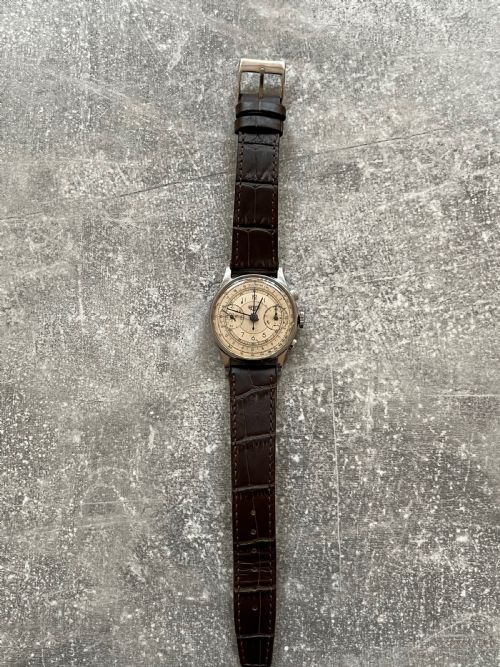 1940'S HEUER CHRONOGRAPH WRISTWATCH - ADDITIONAL PHOTO 4