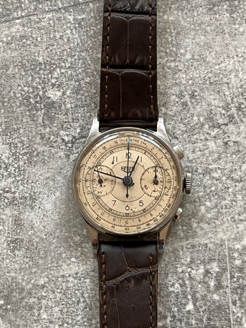1940'S HEUER CHRONOGRAPH WRISTWATCH - ADDITIONAL PHOTO 5