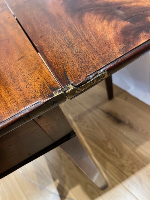 REGENCY MAHOGANY FOLD OVER SIDE TABLE - ADDITIONAL PHOTO 8