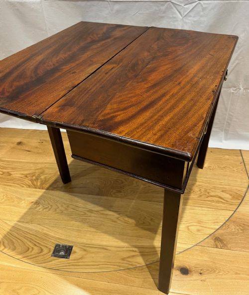REGENCY MAHOGANY FOLD OVER SIDE TABLE - ADDITIONAL PHOTO 10