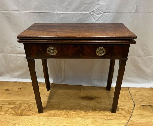 REGENCY MAHOGANY FOLD OVER SIDE TABLE - ADDITIONAL PHOTO 11