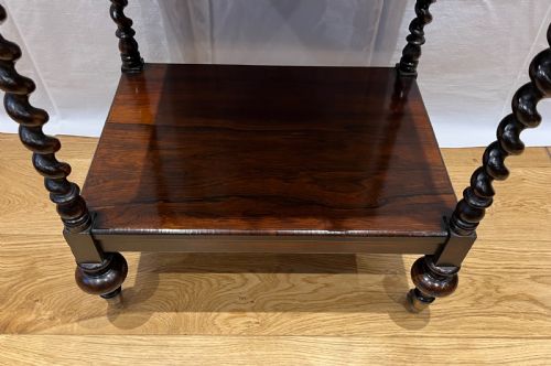 MID VICTORIAN ROSEWOOD WHATNOT ETAGERE - ADDITIONAL PHOTO 2