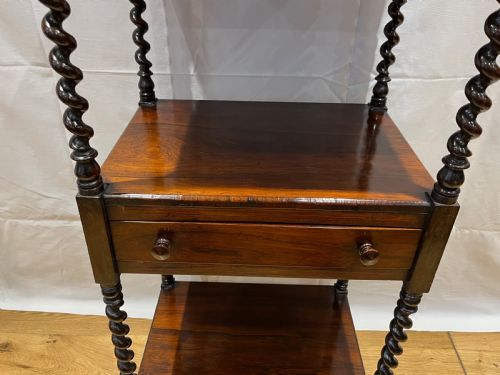 MID VICTORIAN ROSEWOOD WHATNOT ETAGERE - ADDITIONAL PHOTO 5