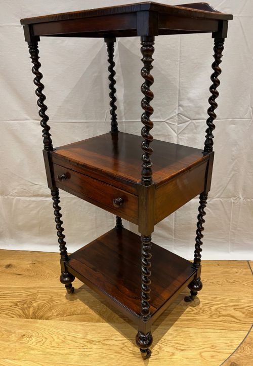 MID VICTORIAN ROSEWOOD WHATNOT ETAGERE - ADDITIONAL PHOTO 6