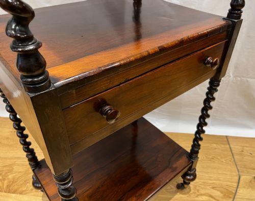 MID VICTORIAN ROSEWOOD WHATNOT ETAGERE - ADDITIONAL PHOTO 11