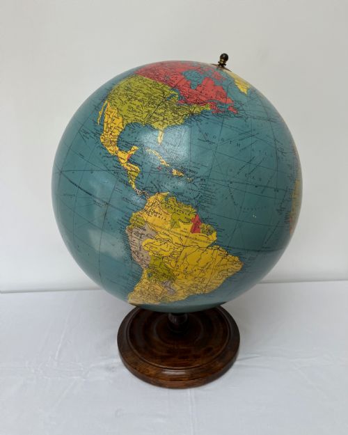 Large 19" Philip's Terrestrial Globe on Stand