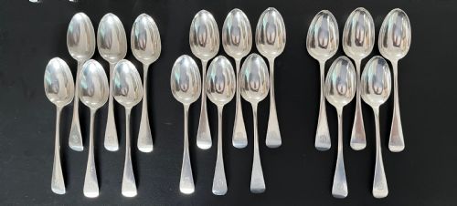 fig 1. 65 Piece Sterling Silver Canteen by George Adam, London 1867
