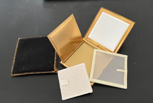 Gilt & Enamel Powder Compact