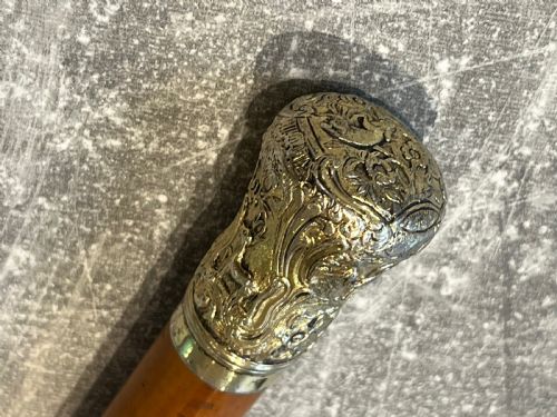 Gilded Top Walking Stick Cane