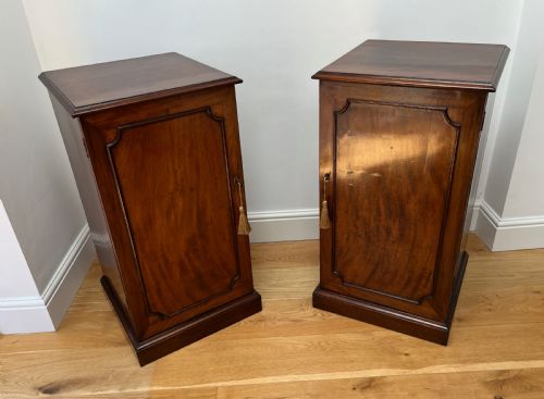 Pair of Mahogany Pier or Bedside Cabinets