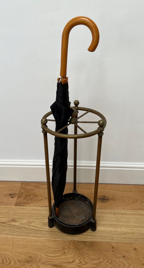 BRASS CAST IRON CIRCULAR STICK STAND - ADDITIONAL PHOTO 1