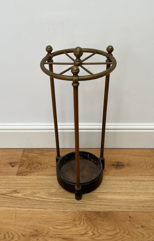 BRASS CAST IRON CIRCULAR STICK STAND - ADDITIONAL PHOTO 2