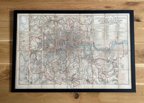 Stanford's Fold Out Map of London 1872