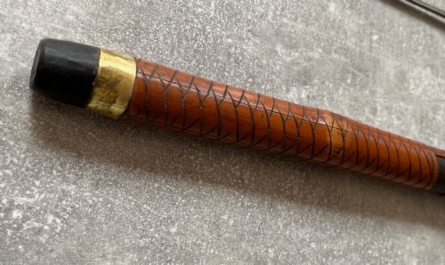 EAST ASIAN BAMBOO CARVED SWORD STICK - ADDITIONAL PHOTO 12