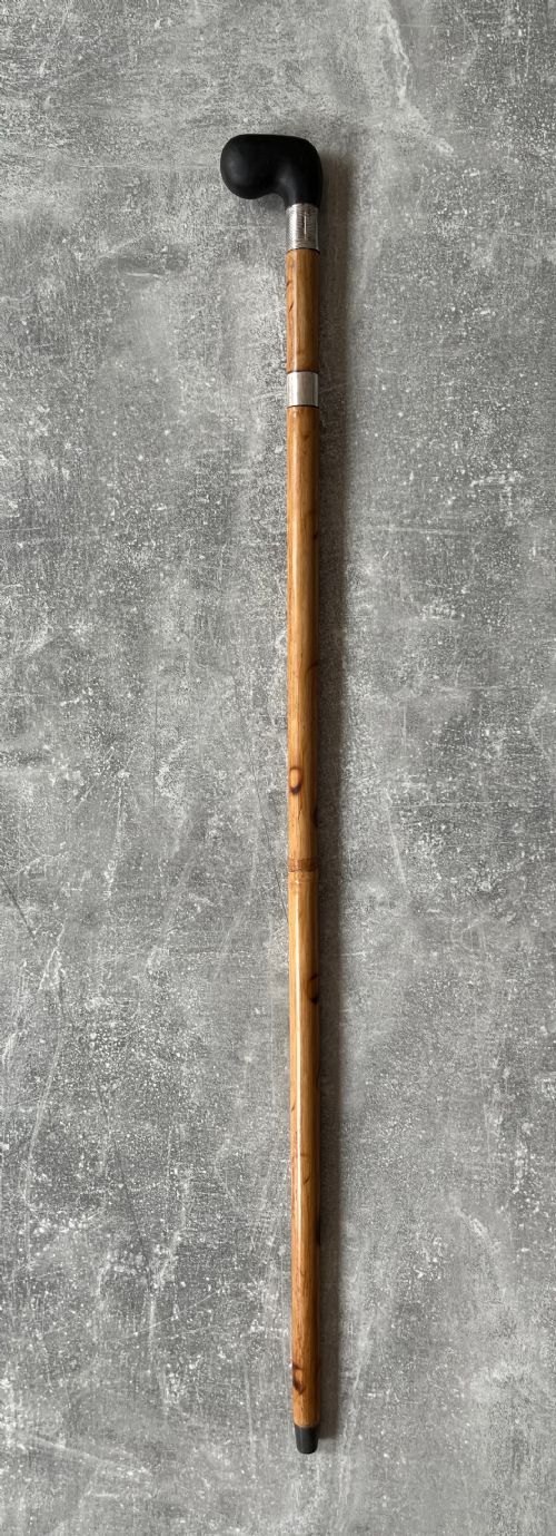 BAMBOO SWORD STICK WITH BONE PISTOL GRIP HANDLE - ADDITIONAL PHOTO 1