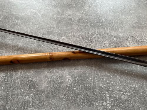 BAMBOO SWORD STICK WITH BONE PISTOL GRIP HANDLE - ADDITIONAL PHOTO 6