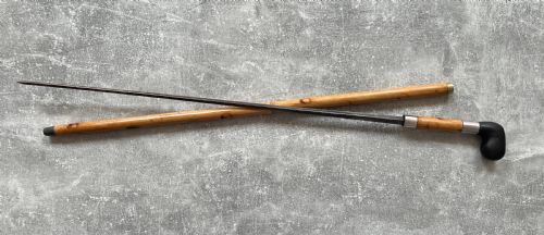 BAMBOO SWORD STICK WITH BONE PISTOL GRIP HANDLE - ADDITIONAL PHOTO 8