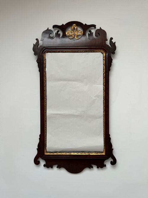 MAHOGANY FRETWORK PIER MIRROR - ADDITIONAL PHOTO 2