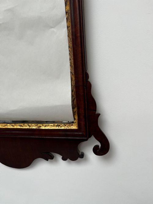 MAHOGANY FRETWORK PIER MIRROR - ADDITIONAL PHOTO 8