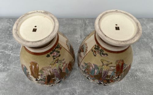 PAIR OF MEIJI PERIOD SATSUMA VASES - ADDITIONAL PHOTO 8