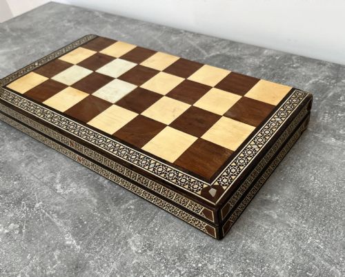 FOLDING CHESS BOARD STAUNTON STYLE CHESS SET - ADDITIONAL PHOTO 10