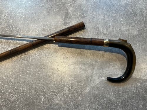 HORN HANDLED MALACCA SWORD STICK - ADDITIONAL PHOTO 4