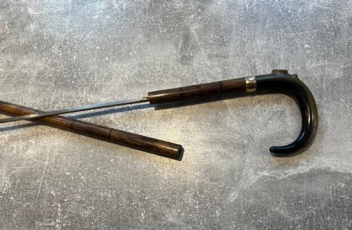 HORN HANDLED MALACCA SWORD STICK - ADDITIONAL PHOTO 10