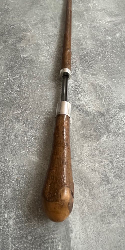 CHESTNUT SWORD STICK ROOT BALL HANDLE WILKINSON BLADE SILVER MOUNTS - ADDITIONAL PHOTO 8