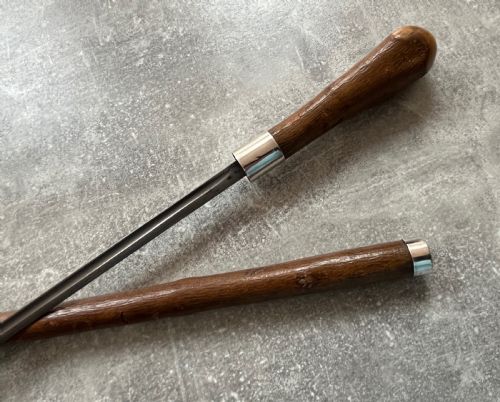 CHESTNUT SWORD STICK ROOT BALL HANDLE WILKINSON BLADE SILVER MOUNTS - ADDITIONAL PHOTO 10