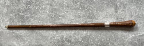 CHESTNUT SWORD STICK ROOT BALL HANDLE WILKINSON BLADE SILVER MOUNTS - ADDITIONAL PHOTO 14